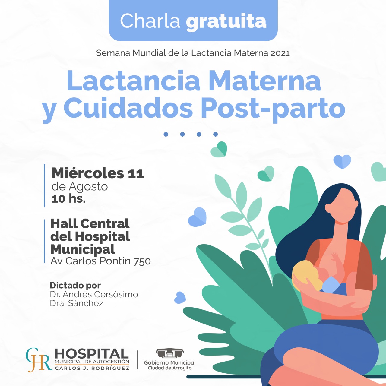 insulto Mejor Armstrong Semana Mundial de la Lactancia: Charla gratuita “Lactancia Materna y  Cuidados Post-parto” – Municipalidad de Arroyito
